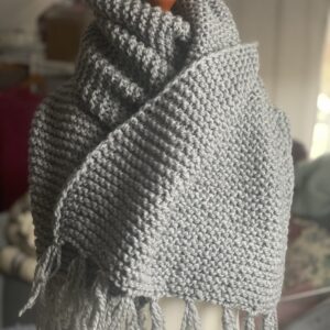 Strickanleitung Schal Kraus mit Fransen PDF Download – AlteLiebeHamburg